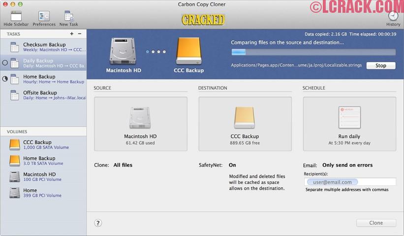 Carbon Copy Cloner 4113 Crack With License Key For Mac